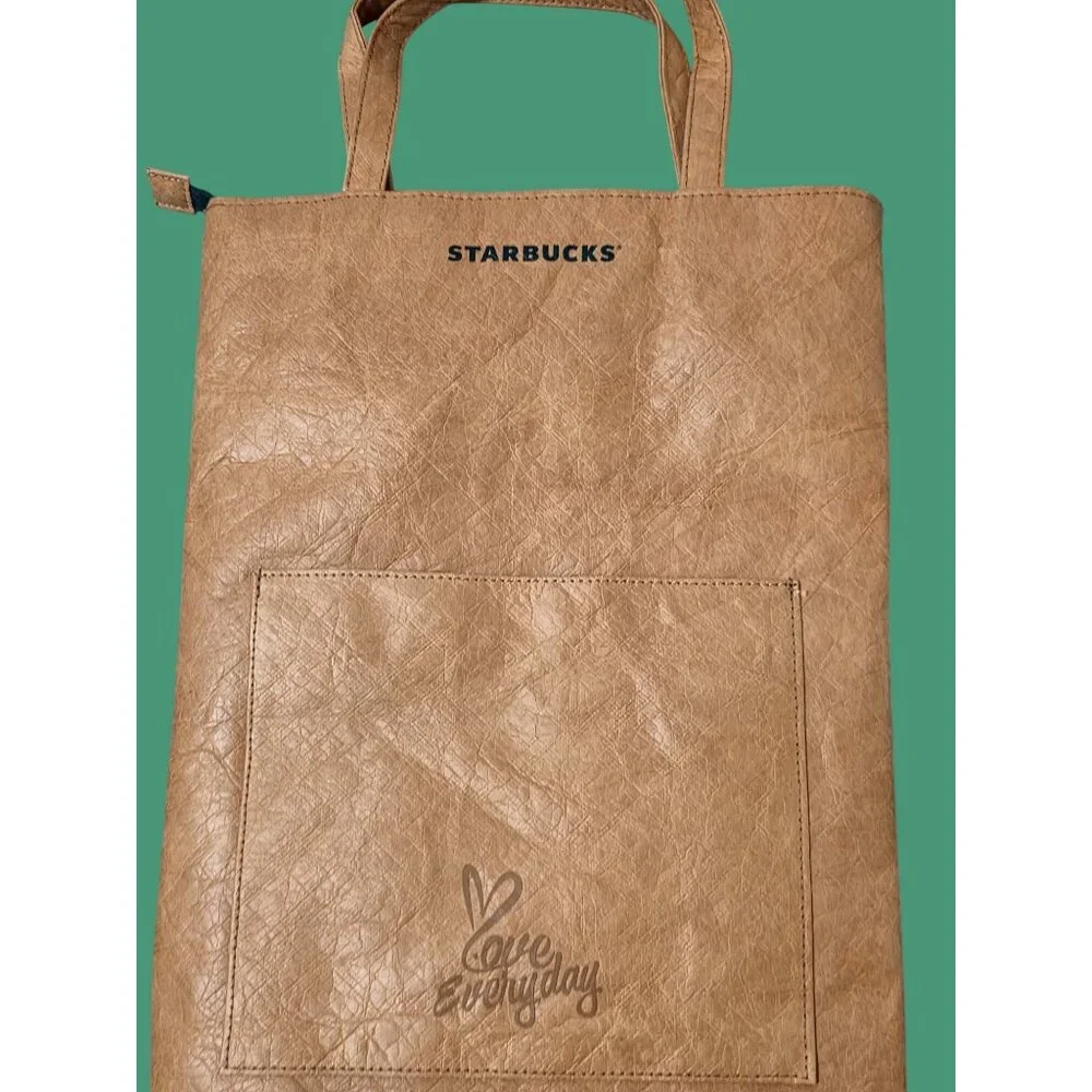 Starbucks Eco-Friendly Laptop Bag With Zipper & Handles - DuPont Paper &